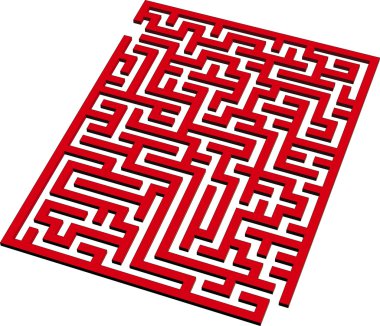 3D Maze clipart