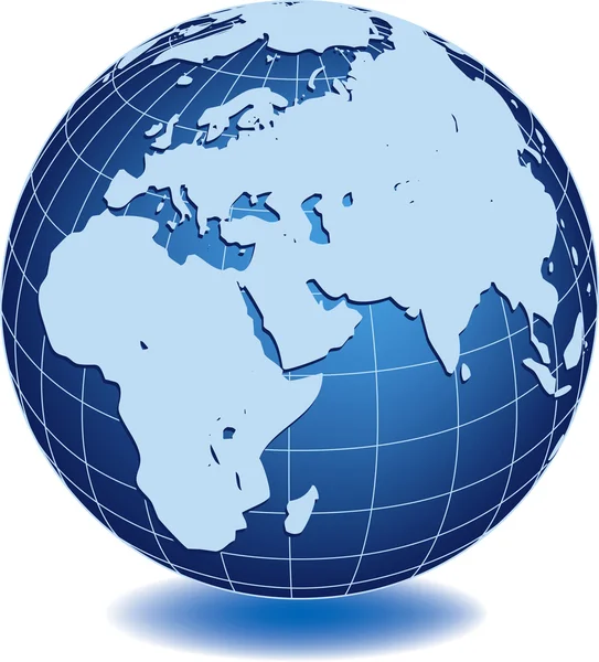 Globe terrestre — Image vectorielle