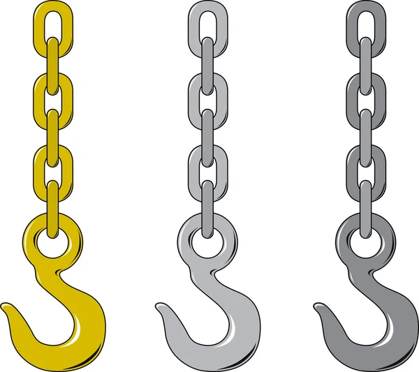 Chain hook — Stock Vector