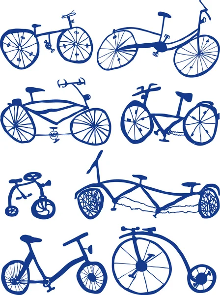 stock vector Bicycles