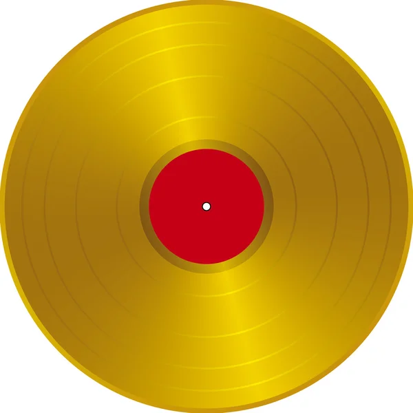 Золотой LP — стоковый вектор