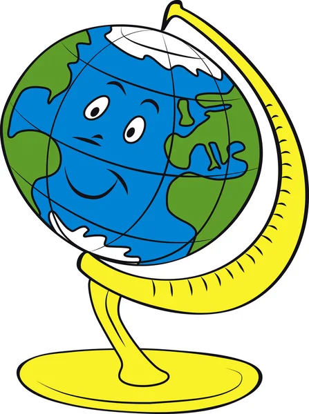 Globe de bureau — Image vectorielle