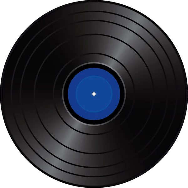 Illustration vectorielle d'un vieux disque vinyle — Image vectorielle
