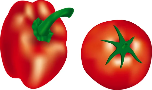 Красные овощи — стоковый вектор