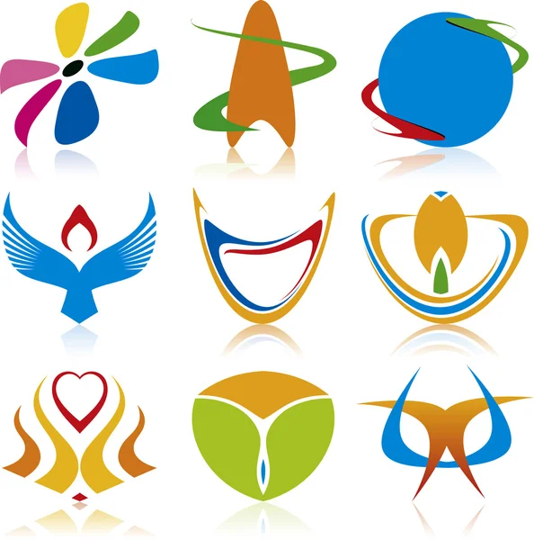 Collection of yoga icons, elements and symbols — Stock Vector © marish ...