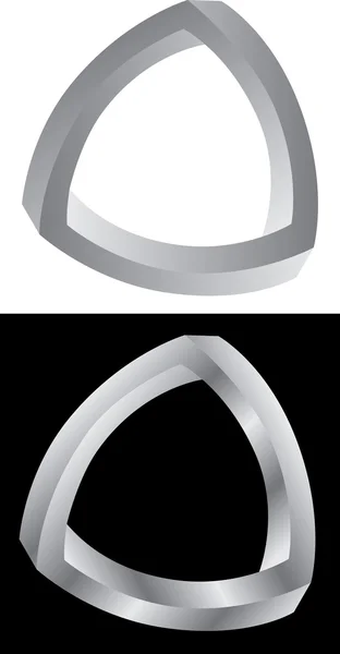 Трикутник логотип — стоковий вектор