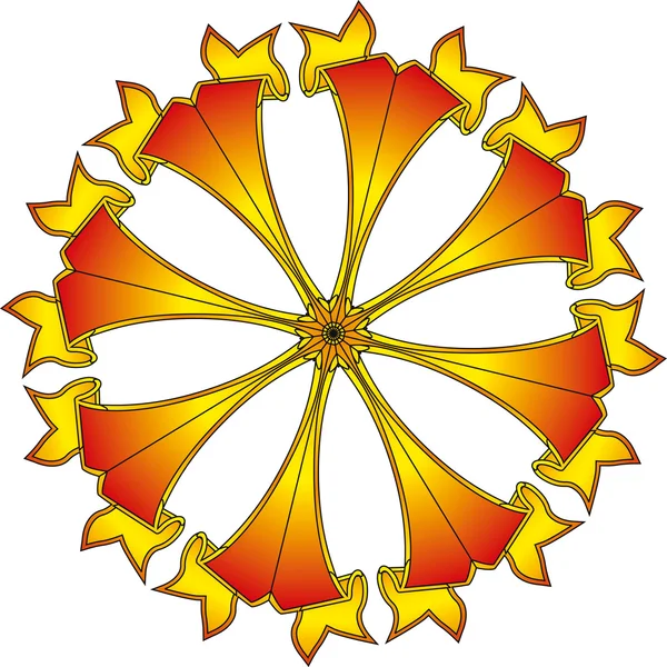 Солнечный щит — стоковый вектор