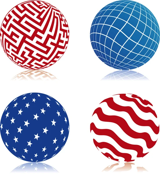 Logos de esfera — Vector de stock