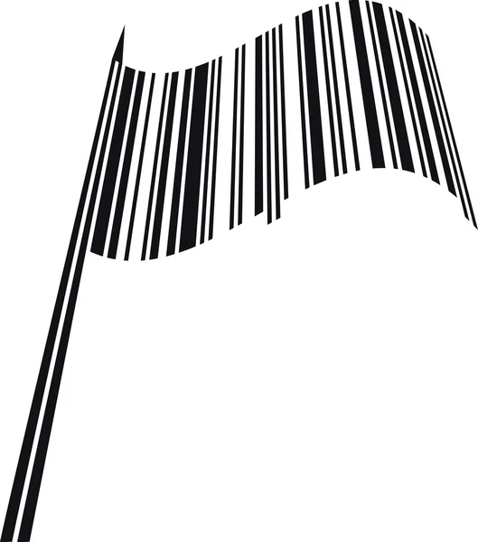 Barcode-Flagge — Stockvektor