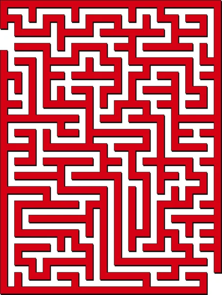 2D labyrint — Stock vektor