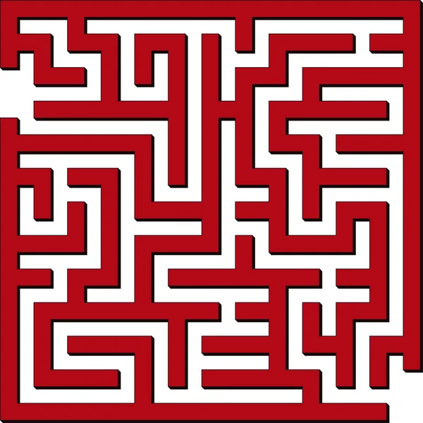 Simple maze — Stock Vector