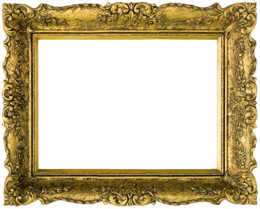 Gilded Golden Frame Cut Out clipart