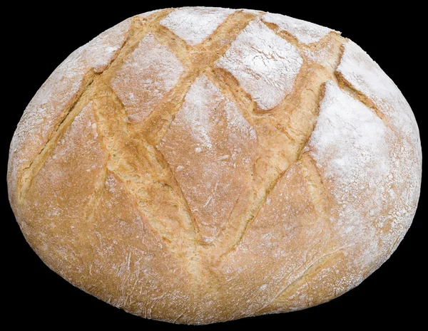 Kivágott kör kenyér — Stock Fotó