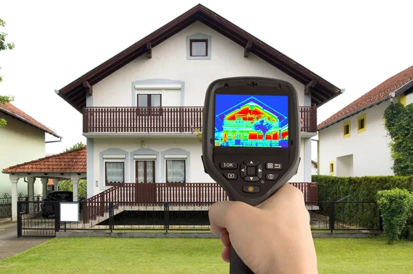 Thermal Image of the House — Stock Photo, Image