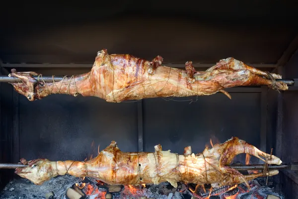 stock image Spit Roasted Lamb