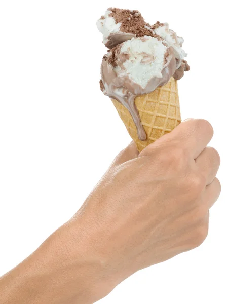 Zmrzlinový kornout výřez — Stock fotografie