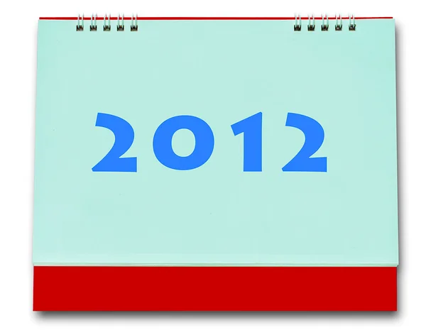 Den tomma av kalender 2012 isolerad på vit bakgrund — Stockfoto