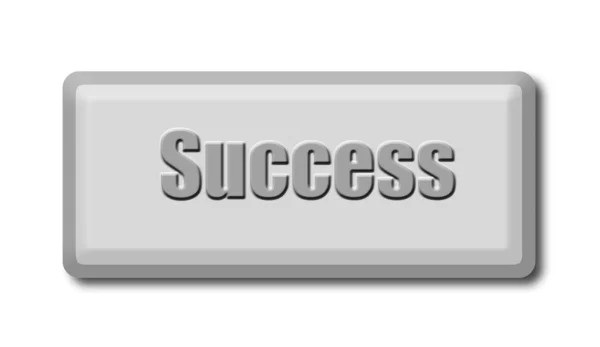 De computer toetsenbord sleutel van het succes geïsoleerd op witte CHTERGRO — Stockfoto