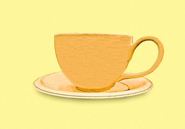 De kop koffie geïsoleerd op witte achtergrond — Stockfoto