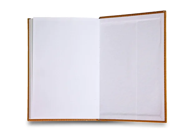 De blanco van notebook geïsoleerd op witte achtergrond — Stockfoto