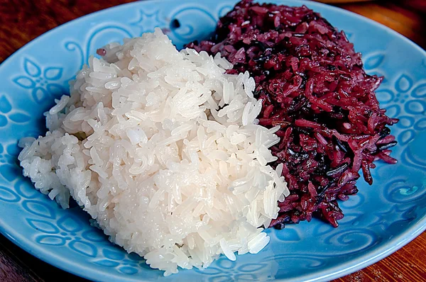 The Stream of sticky rice black and white — Stock Photo, Image