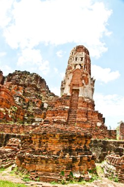 Buda berbat durum ve wat mahathat yapılan ayuttha Tapınağı