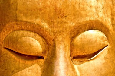 The Meditation of buddha status clipart