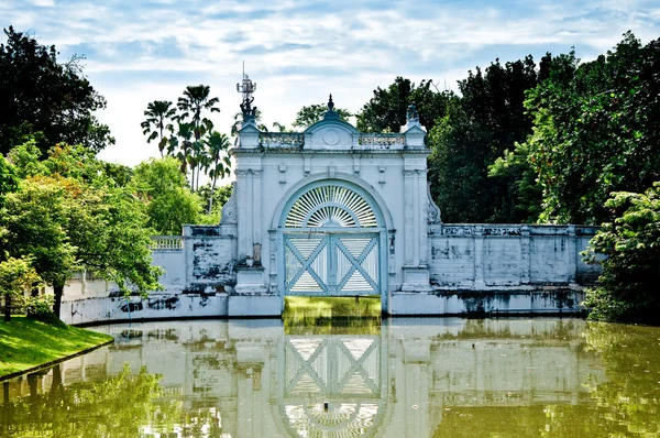 Bang pa yılında Sarayı ayuttaya Eyaleti, Tay dili, eski watergate — Stok fotoğraf