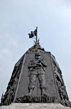 The Monument of brave soldier at rayong province,Thailand clipart