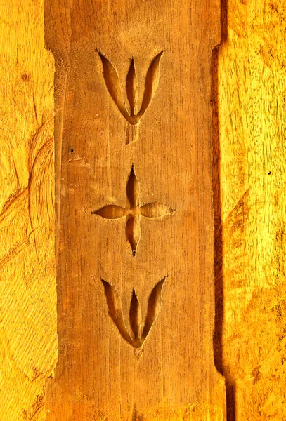 Το ξύλο της γλυπτικής των ιθαγενών ταϊλανδέζικο στιλ — Φωτογραφία Αρχείου