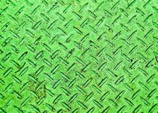 Yeşil grunge çelik zemin plakası arka plan dokusu — Stok fotoğraf