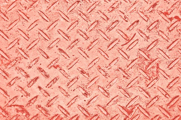 La texture de fond de la plaque de plancher en acier grunge rose — Photo