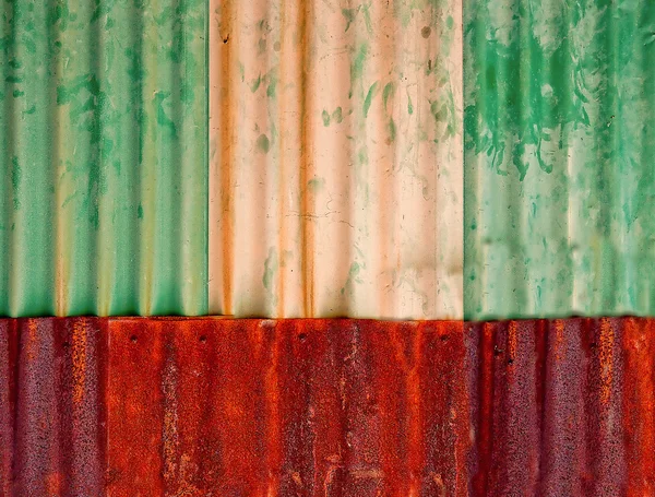 The Rusty on zinc metal plate texture — Stock Photo, Image