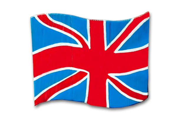 在白色背景上孤立的英格兰国旗 — 图库照片