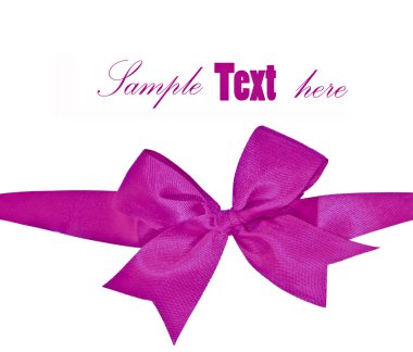 The Purple ribbon isolated on white background clipart