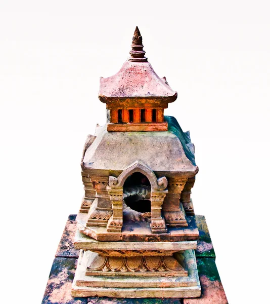 Le Stupa isolé sur fond blanc — Photo
