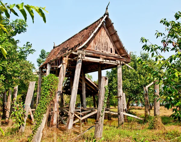 Урожай дерев'яного храму — стокове фото