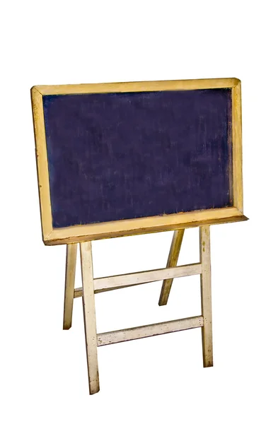 The Old wooden blackboard isolated on white background — Stock Photo, Image