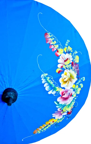O colorido de guarda-chuva isolado no fundo branco — Fotografia de Stock