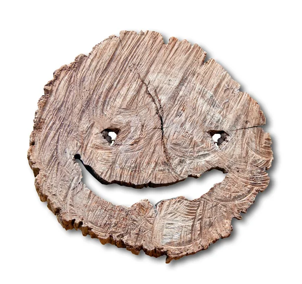 Das Lächeln des Stumpfes isoliert auf weißem Hintergrund — Stockfoto