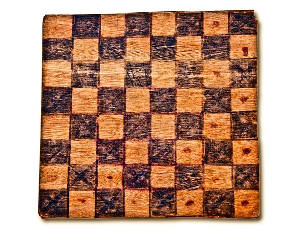 El tablero de ajedrez Vintage aislado sobre fondo blanco —  Fotos de Stock