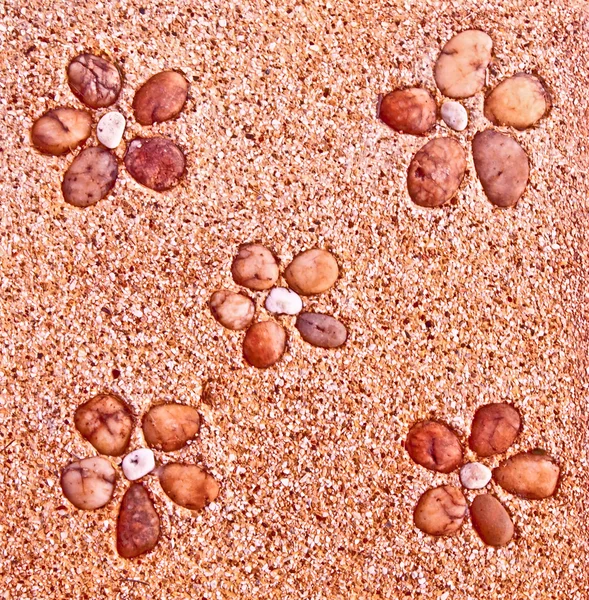 Keramické textura uspořádat květina oblázkové stylu — Stock fotografie