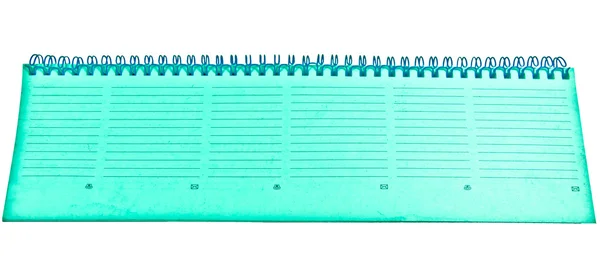Il notebook lungo isolato su sfondo bianco — Foto Stock