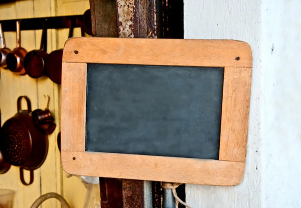 The Old wooden blackboard — Stock Photo, Image