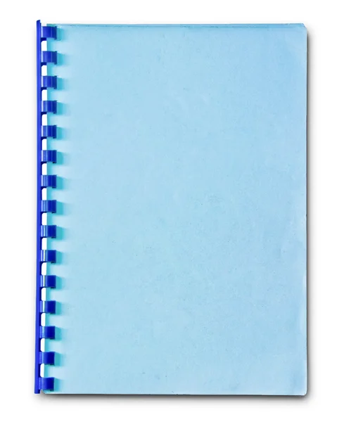 笔记本被隔绝在白色背景上的空白 — 图库照片