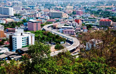 pattaya City, Tayland expressway eğrisi