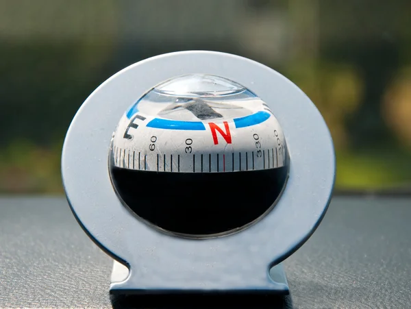 The Water compass in car — Stock Photo, Image