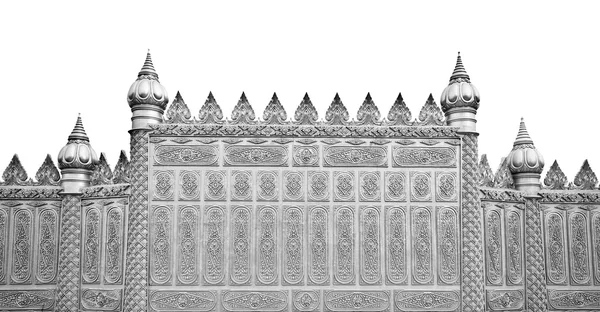 The Silver wall of temple — Stock Photo, Image