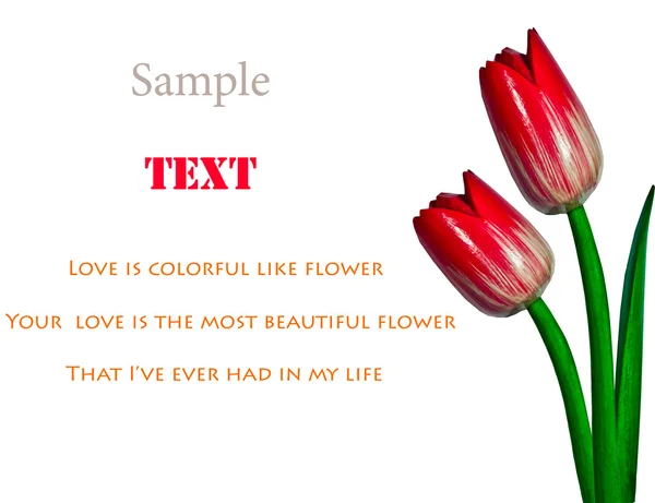 Krásný dřevěný květ — Stock fotografie