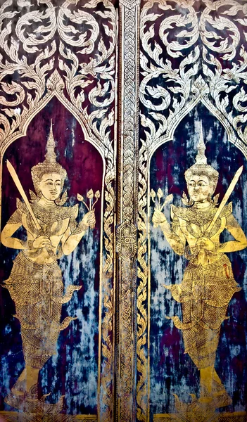 Die traditionelle Malerei im thailändischen Stil — Stockfoto